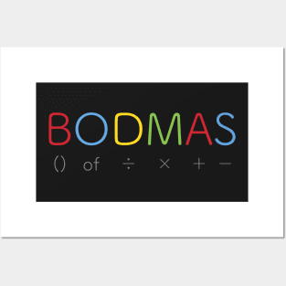 BODMAS - Math Rules Posters and Art